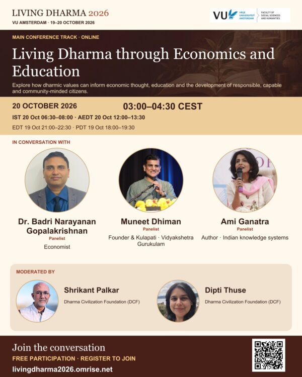 Our Founder & Kulapati Shree @muneetdhiman Ji will be speaking alongside @amig_insta and Dr Badri…